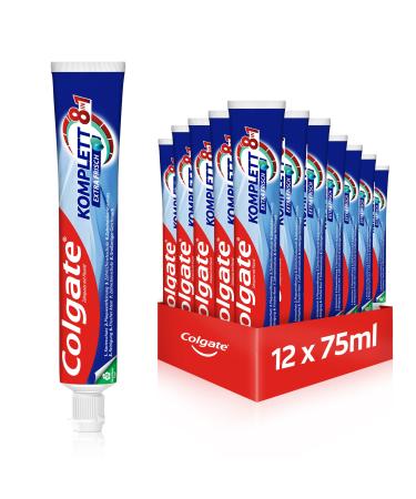 Colgate toothpaste completely extra fresh 12x 75ml-refreshes the breath with great mint taste-tooth cleaning with complete all-round protection for healthy teeth 75 ml (12 pack) - Buy Online on GoSupps.com
