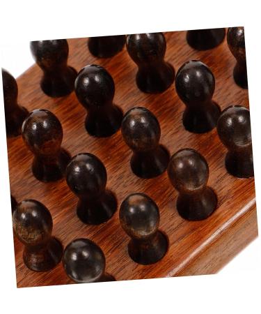 Weather Woodenwamm Collared Combination Comb - Antistatic Wooden Head Scalp Ridge for Head Massage | 12.50x6.00cm Brown - International Shipping Available - Buy Online on GoSupps.com