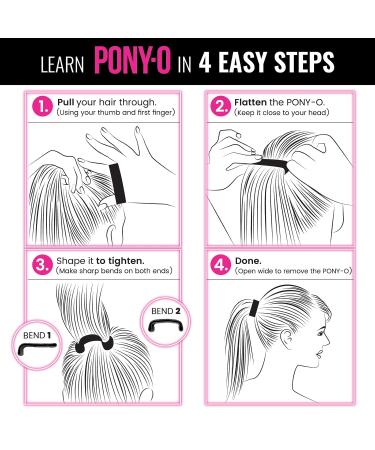 Pony-O Original Sweet Hair Accessories | Revolutionary Ponytail Holder & Hair Tie Alternative for Women - Light Brown - Perfect for Fine Hair - Buy Online on GoSupps.com