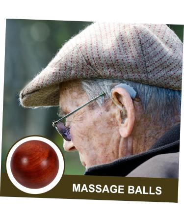 Shop Minkissy 4-Piece Wooden Hand Training Balls | Chinese Health Fidget Toys | Bamboo Massage Balls 5x5cm - Buy Online on GoSupps.com