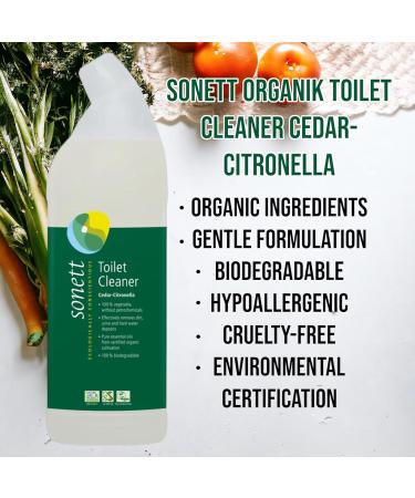 Sonett Organic Toilet Cleaner Cedar-Citronella - Eco-Friendly Natural 25 fl. oz (750 ml) | International Shipping - Buy Online on GoSupps.com