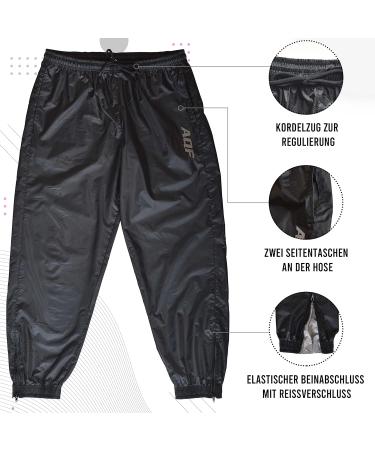 AQF Sauna Suit for Men - SwitZs Fitness Training & Jogging Suit | Black XL - Boost Weight Loss & Maximize Workouts - Buy Online on GoSupps.com