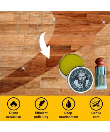 Furniture Salve For Leather Salve With Brush For Leather Leather Salve With Brush Leather Restorer Repair & Conditioner Furniture Polish Wax Long-Lasting Leather Care Kit For Wood Chair - Buy Online on GoSupps.com