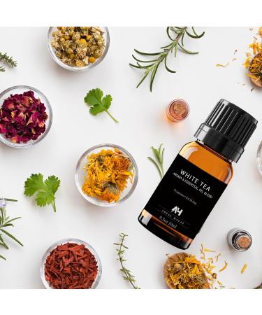 Hotel Diffuser Oil Inspired by The White Tea Hotel Scent - Home Luxury Scents - Premium Fragrance Oil for Ultrasonic and Waterless Diffusers and Crafting - 10 mL 0.34 fl oz Glass Dropper Bottle - Buy Online on GoSupps.com