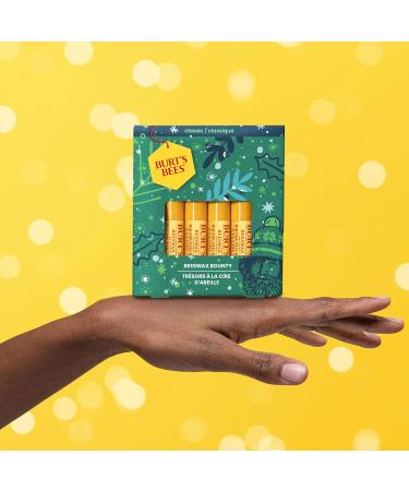 Burt's Bees Lip Balm Gift Set Beeswax Bounty Classic Perfect Lip Balms for Holiday Gift Baskets 4-Pack 0.15 oz. - Buy Online on GoSupps.com