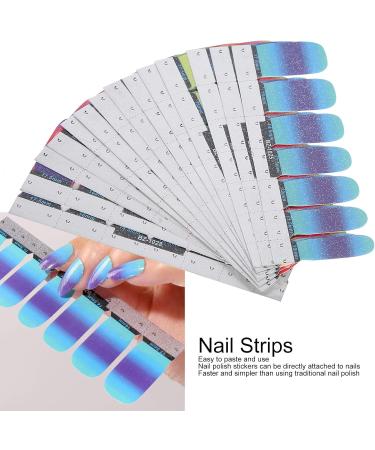 Nail Sticker Nail Strips Easy To Use Shiny Avantgarde Design for Home for Salons - Buy Online on GoSupps.com