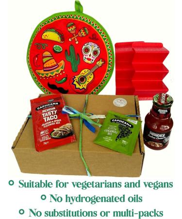 Taco Gift Set: Salsa Spices, Holder, Tortilla Warmer | Perfect Present for Taco Lovers - Buy Online on GoSupps.com