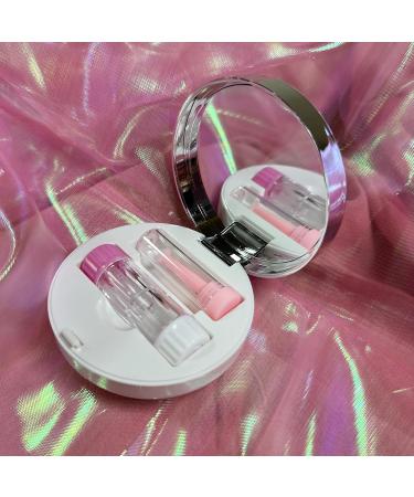 Rinetics Portable 4-in-1 RGP Hard Shell Contact Lens Etui | Contact Lens Holder & Storage Kit for Travel & Home - Pink - Buy Online on GoSupps.com