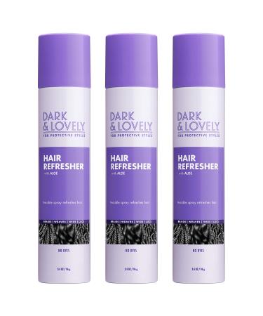 Dark and Lovely For Protective Styles Hair Refresher With Aloe for Braids Weaves Wigs and Locs No Dyes SoftSheen-Carson 3.4 oz Pack of 3 3 Count Hair Refresher