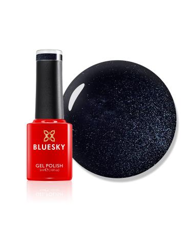 BLUESKY Gel Nail Polish Overtly Onyx Mini 80540 Black Dark Blue Long Lasting Chip Resistant 5 ml Requires Drying Under UV LED Lamp