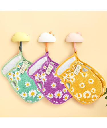 Aimisin Double Sided Bath Mitt Body Scrubber Exfoliating Gloves 2PCS (Purple) | Men Women Spa Massage Dead Skin Cleansing - Buy Online on GoSupps.com
