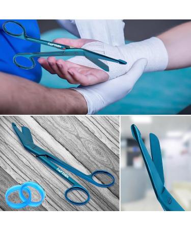 Lister Professional Bandage Scissors Set - Stainless Steel Trauma Scissors for First Aid | 6.5 & 8.5 Inches - Ideal for Home Care & Nursing - Buy Online on GoSupps.com
