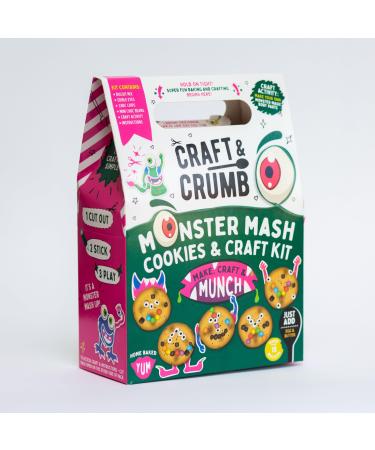 Craft & Crumb Monster Mash Bake & Craft Kit - DIY Baking Gift Set- With Cookie Mix - Biscuit Decorating Kit - Arts and Craft Activity for Kids - Age 3 + - Buy Online on GoSupps.com