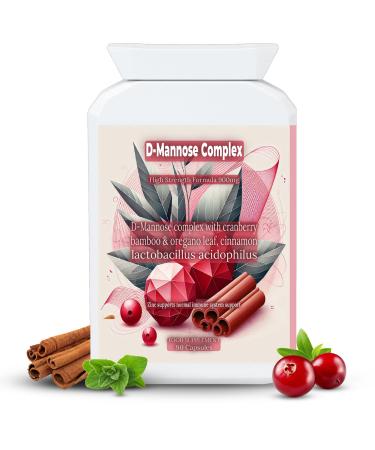 DMannose 900mg - Cranberry Capsules - Natural Botanical Complex - Zinc - Probiotics - Bladder Support - D Mannose Tablets for Urinary Infections UTI for Women & Men by Top Tier Supplements