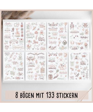 Sticker Baby by snaPmee - 133 Cute Stickers for Baby Albums & Gifts - Perfect for Boys & Girls - 8 A5 Sheets - Buy Online on GoSupps.com