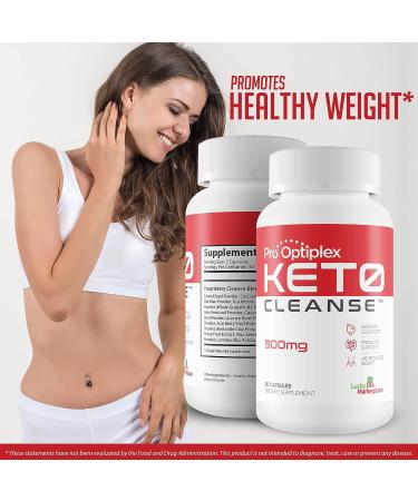 Pro Optiplex Keto Cleanse: Herbal Keto Cleanse with Probiotics for Natural Detox - Reduce Bloating, Flush Toxins, Full Body & Colon Cleanse - Buy Online on GoSupps.com