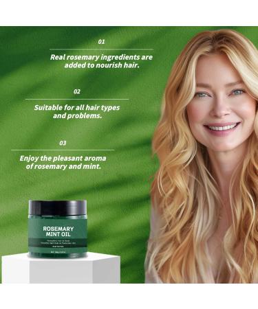 Huile Fortifiante Bio Romarin Menthe Cuir Chevelu & Cheveux pour la croissance des cheveux Huile Capillaire Romarin Naturelle pour Tous Types de Cheveux 100ml - Buy Online on GoSupps.com