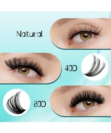 GEMERRY Lash Extension Kit - Thick D Curl Eyelash Clusters with Bond & Seal | DIY Beginner Set (80P - 10-18mm) for Fluffy Long-Lasting Lashes - Buy Online on GoSupps.com