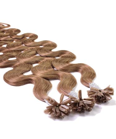 Buy Hair2Heart Real Hair Bonding Extensions - Wavy 50 Strands 1g 40cm Light Blonde Ash (8/1) - International Shipping Available - Buy Online on GoSupps.com