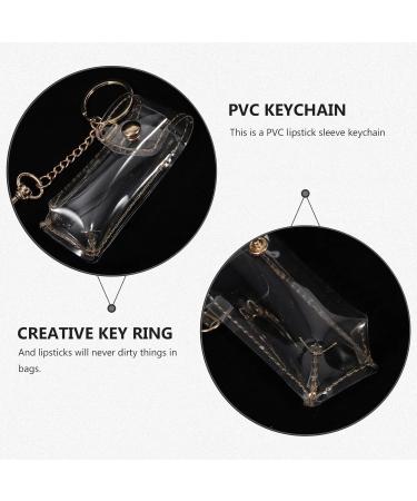 FOMIYES Chapstick Keychain Holder - Clear Lip Balm Sleeve for Women & Girls | Lipstick Case with Key Rings for Travel - Buy Online on GoSupps.com