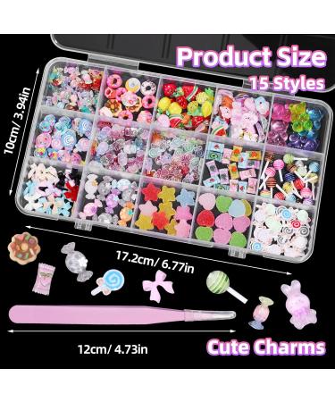 3D Candy Acrylic Nail Charms - Cute Gummy Bear Fruit Lollipop & Ice Cream Nail Art Accessories for DIY Crafts - Buy Online on GoSupps.com