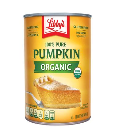Libby's Organic 100% Pure Pumpkin - 15 oz (425 g) | Fresh & Natural Baking Ingredient - Buy Online on GoSupps.com