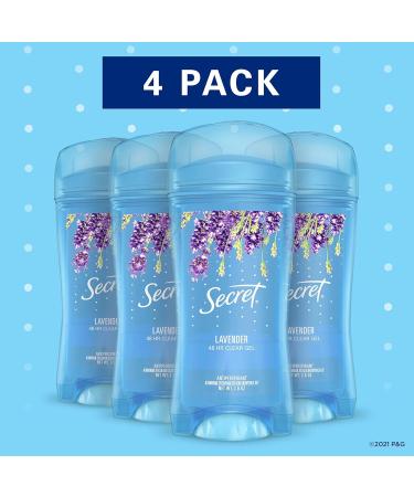 Secret Luxe Lavender Invisible Solid Deodorant 2.6 oz - Pack of 4 - Buy Online on GoSupps.com