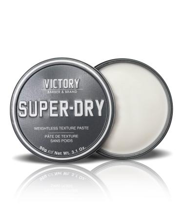 Super-Dry Mens Hair Paste by Victory Barber & Brand | Mens Hair Products Made in the USA | Matte Hair Product Men Like Better than Matte Hair Gels | Oil-Free Texture Paste for the Effortlessly Cool