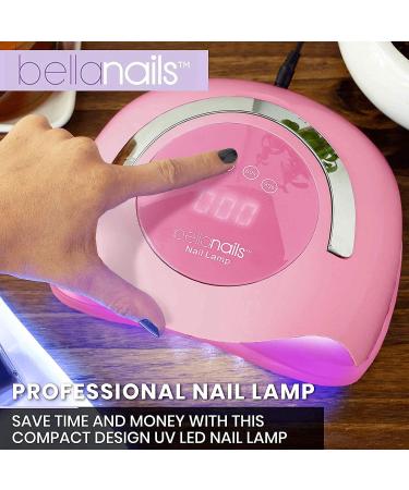 BELLANAILS Professional LED Gel Nail Lamp - 3X Faster Nail Polish Dryer for Home or Salon - 120W Curing Lamp with 4 Preset Times (Pink) - Buy Online on GoSupps.com