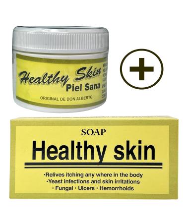 Shop Piel Skin Jabon Healthy Sana - 3.5oz Soap & 1.38oz Cream | International Shipping Available - Buy Online on GoSupps.com