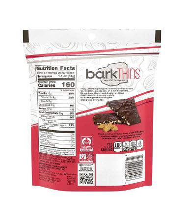 barkTHINS Dark Chocolate Almond with Sea Salt 4.7 oz (Pack of 6) | Delicious Snack with Almonds & Sea Salt - Buy Online on GoSupps.com