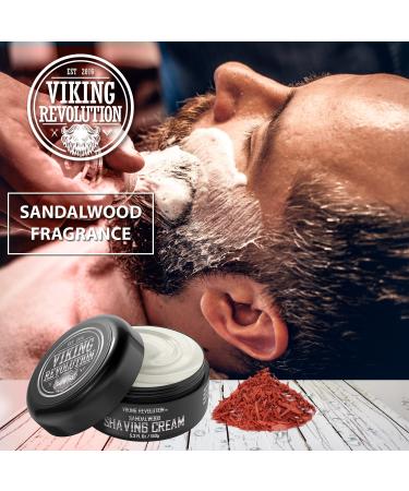 Luxury Sandalwood Shaving Cream for Men - Smooth & Silky Shave - 5.3oz - Buy Online on GoSupps.com