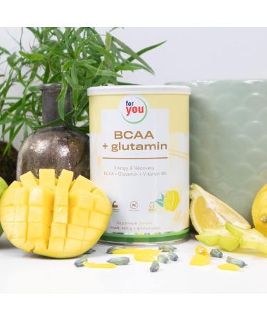 BCAA + Glutamine Energy & Recovery Powder | 40 Portions High-Purity Amino Acids | Workout Booster (Lemon) | Sports Nutrition - Buy Online on GoSupps.com