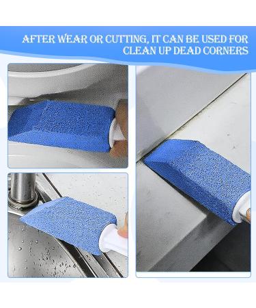 Buy Tzqfroce 4-Piece Pumice Stone Toilet Brush Set - Effective Toilet Cleaner for Household Cleaning - Blue & White - Buy Online on GoSupps.com