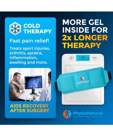 Reusable Gel Pack for Cold Therapy - Instant Relief for Back Pain, Sore Shoulders, Swollen Knees - Ideal for Injuries, Arthritis, Sprains, Aches - Surgery Recovery - Buy Online on GoSupps.com