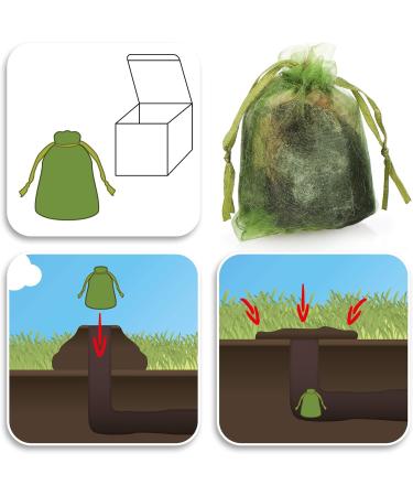 COM-FOUR 4x Vole Defense - Eco-Friendly Pet-Safe Solution with Dog Hair - 4 Pieces for Effective Wildlife Control - Buy Online on GoSupps.com