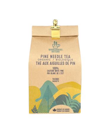 Organic Canadian Eastern White Pine Needle Tea (6g x 50 TEA BAGS) Fresh Pine Needle Tea and a Product of Canada
