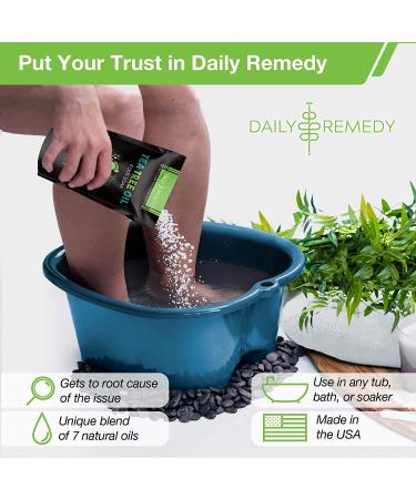 Tea Tree Oil Foot Soak with Epsom Salt - Made in USA | For Toenail Athletes Foot & Stubborn Odor | Softens Calluses, Soothes Sore Feet | 16 oz - Buy Online on GoSupps.com