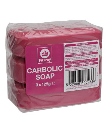 Fitzroy Soap 3 X 125g Carbolic 125 g (Pack of 3)
