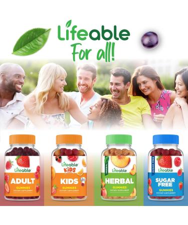 Lifeable Multivitamin with Iron for Adult | 13 Essential Vitamins and Minerals for Men and Women | Great Tasting Naturally Sourced Berry Flavor | Vegetarian Non-GMO | 90 Gummies - Buy Online on GoSupps.com