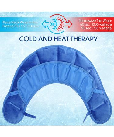 LotFancy Neck and Shoulder Gel Ice Pack - Reusable Cold Wrap for Pain Relief | Adjustable Straps for Hot Cold Therapy - Swelling, Injuries, Stress Relief - Buy Online on GoSupps.com