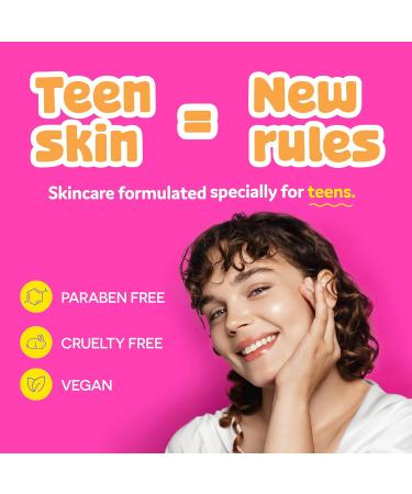 BeYoutiful 3 Step Teen Skin Care Kit Valentines Day Gifts for Teen Girls Face Wash Scrub Moisturizer Lotion Skincare Gift Set for Tweens Kids in Trendy Pouches Vegan - Buy Online on GoSupps.com