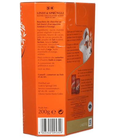 Lindt Lindor Milk Orange Chocolate Truffles - 200g (7.05 oz) Pack of 1 - Buy Online on GoSupps.com