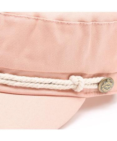 MIRMARU Women's 100% Cotton Greek Fisherman's Sailor Fiddler Hat Cap - Roped Blush, One Size - Buy Online on GoSupps.com
