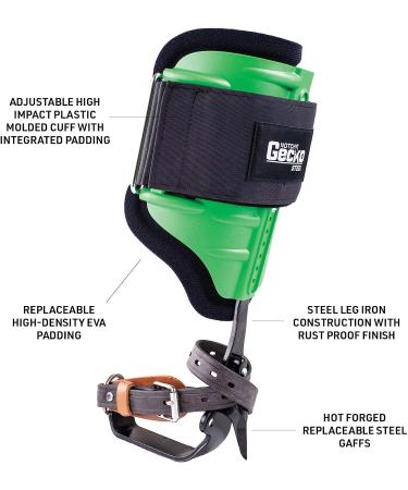 Notch Gecko Steel Climbers with Pole Gaffs (Pair) - 41185 - Buy Online on GoSupps.com