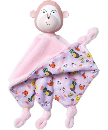 Manhattan Toy Fruity Paws Momo Monkey Baby Soothing Lovie with Natural Rubber Teething Toy - Buy Online on GoSupps.com