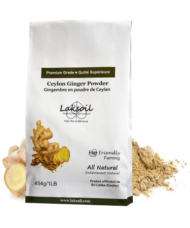 Pure Ceylon Ginger Powder 454g/ 1LB from Eco-friendly farming