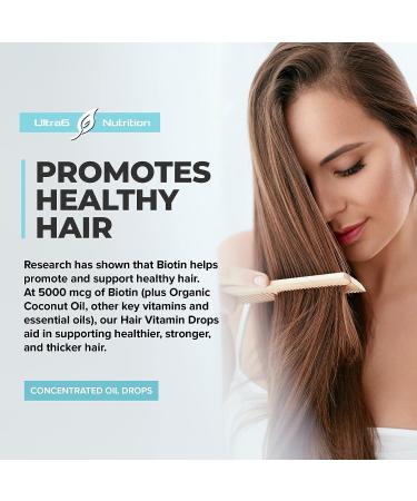 Biotin Liquid with Hair Vitamins for Hair, Skin, Nails, and Immunity Support - Buy Online on GoSupps.com