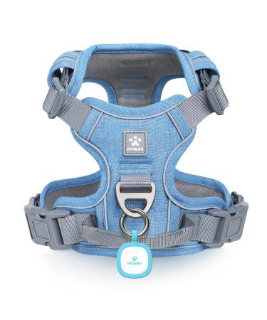 Pawaii dog harness Dog harness for large dogs anti-train tableware for dogs anti-drawing dishes Breast harness Anti-train Reflectioning adjustable breathable dog mechanical ID day contains (XL blue) XL (chest: 81cm-96cm) Denim Blue - Buy Online on GoSupps.com