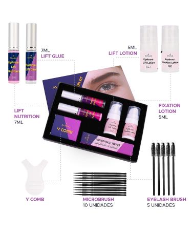 Professional Eyebrow Lamination Kit | DIY Brow Lift at Home | Instant Results | Fuller & Thicker Brows for 6 Weeks | Includes Brow Gel, Brush, and Micro Brushes - Buy Online on GoSupps.com